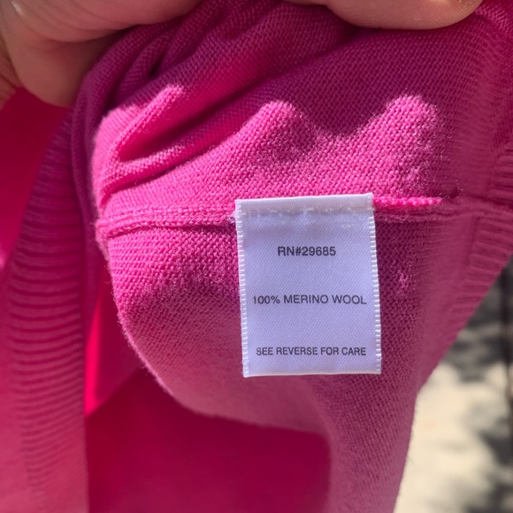 Pendleton pink turtleneck pink sweater 100% merino wool size XL - Picture 4 of 15